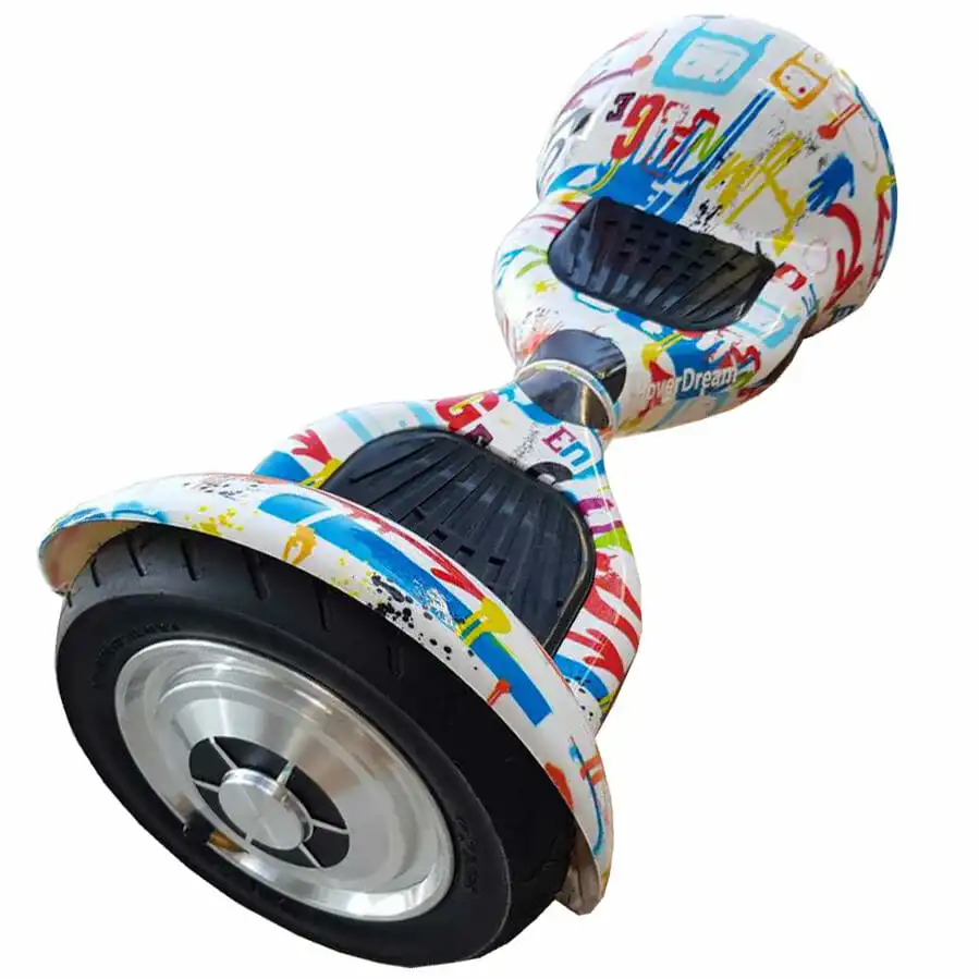 СУПЕР КОМБО: Ховърборд 10" Класик Ранър, Хип Хоп, Графити, Пламък 7