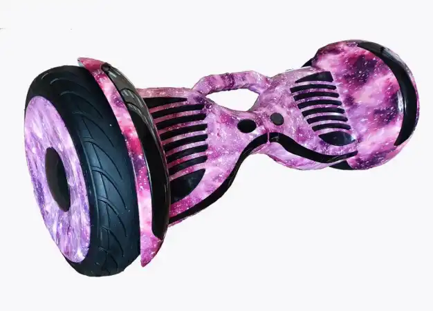 Ховърборд 10 инча Лилав Космос - Нов Модел с дръжка