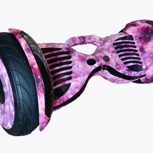 Ховърборд 10 инча Лилав Космос - Нов Модел с дръжка